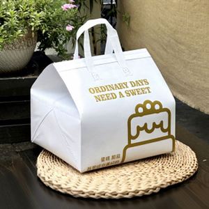 Colorful Non-woven Insulated Takeaway Cooler Bag with Zipper Closure for Wine and Milk Tea Lunch - Product Image 3