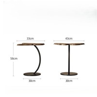 Table d'appoint en gros, table console moderne, table basse papillon de luxe léger en MDF, mobilier minimaliste pour salon et chambre à coucher
