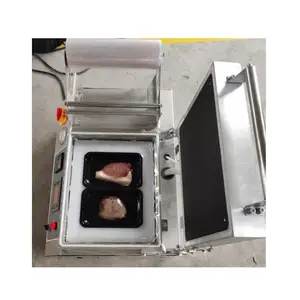 Automatic Steak Seafood Salmon Food meal tray sealing machine