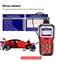 Escáner de diagnóstico automotriz con lector de código KW860 de nivel superior con actualización gratuita de por vida