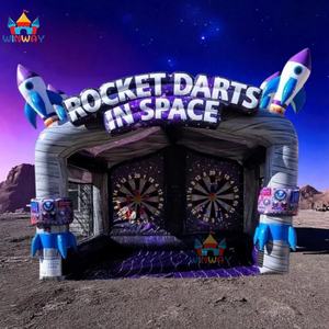 Nouveau jeu de lancer de haches cosmiques Carnival 2025, jeu de fléchettes spatiales à double voie, gonflable en PVC pour parc d'aventure intérieur - Product Image 5