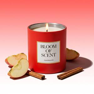 Bougie parfumée en cire de soja dans un pot en verre ambré de luxe, anti-stress, pour la décoration intérieure, vente en gros, marque privée, très parfumée - Product Image 1
