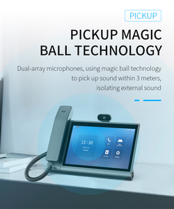 Điện thoại <span class=keywords><strong>IP</strong></span> hệ thống họp văn phòng Android 12, <span class=keywords><strong>video</strong></span> HD, Ethernet 1000M, PoE, thiết bị đầu cuối thông minh <span class=keywords><strong>video</strong></span> KT16, màn hình LCD 10.1 inch, điện thoại SIP, điện thoại VoIP - Product Image 3