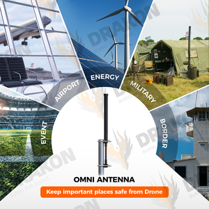 Drone Jam 2.4 W 13dBi 200W, antena leher angsa serat kaca 2400-2500MHz, antena komunikasi daya tinggi - Product Image 5