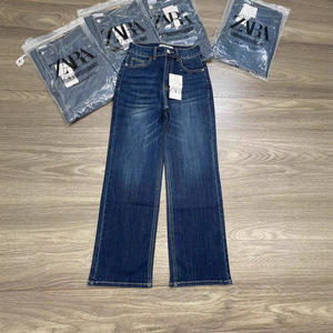 Jeans Cargo de Pierna Recta de Alta Calidad para Mujer, Corte Holgado, Casual, Denim, Estilo Retro, Lavado, Largo Completo, Venta al por Mayor Directa de Fábrica - Product Image 3