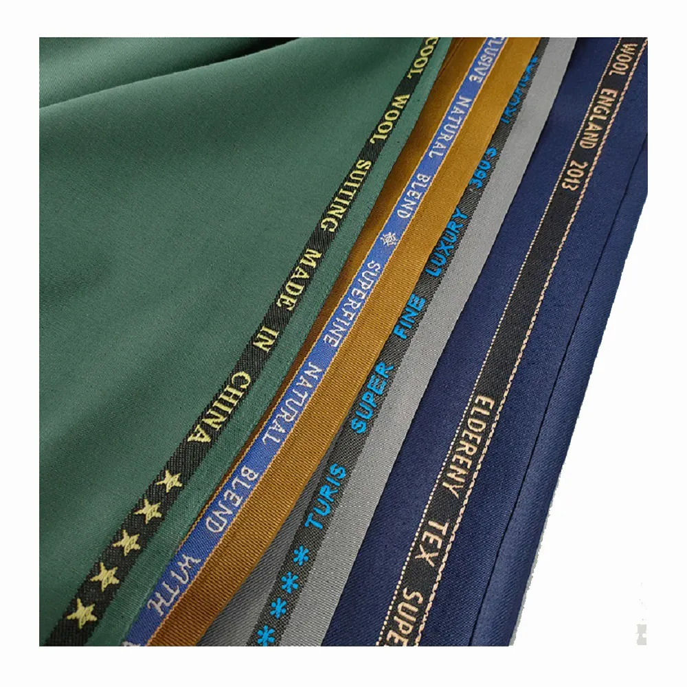 Polyester de haute qualité tissé 57/58 pouces 143 grammes/M2 teint uni Viscose cachemire TR Tweed costumes tissus pour hommes marché africain