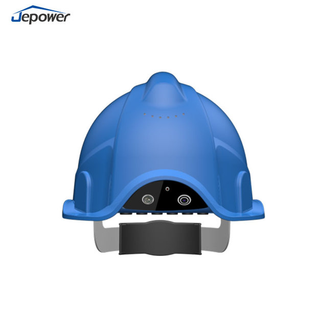 AI Smart GPS Wi-Fi-Integrated Hard Hat ABS Material Safety Helmet LED Lights Video Call SOS Alarm Gas Detection Head Protection