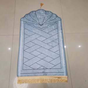 Tapis de prière imprimé épaissi de forme irrégulière avec bords à franges, tapis de prière avec coussinets supplémentaires <span class=keywords><strong>pour</strong></span> <span class=keywords><strong>les</strong></span> prières longues - Product Image 4