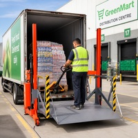 Plateforme élévatrice hydraulique électrique pour déchargement de conteneurs, transfert rapide de marchandises pour la logistique des supermarchés