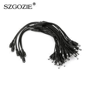 Cavo di alimentazione 5521 cc a <span class=keywords><strong>6</strong></span> vie da femmina a maschio cavo adattatore Splitter 2.1*5.5mm a corrente continua - Product Image 5
