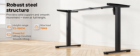 Bureau électrique moderne réglable en hauteur avec panneau de bureau multicolore, bureau d'ordinateur assis-debout avec mémoire de position, table de travail réglable pour la maison