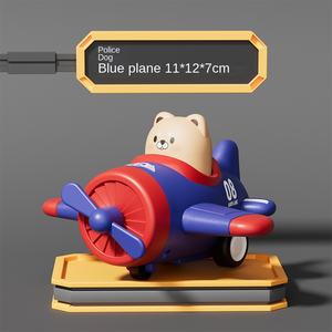 Miniatuur vliegtuigje, hoge kwaliteit, op maat gemaakt, schattig vliegtuigje, <span class=keywords><strong>cartoon</strong></span>, wrijving aangedreven model, ABS vriendelijk plastic speelgoed voor kinderen, cadeau - Product Image 6