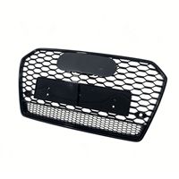 Parrilla Delantera de Panal de Abeja de Plástico ABS para Modelos Audi A6C7 S6 RS6 2016 2017 2018, Tracción en las Cuatro Ruedas
