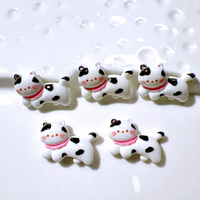 Breloques fines en résine, motifs animaux mignons (chats, chiens) en action, pour loisirs créatifs, boucles de chaussures, gobelets, accessoires pour cheveux, Noël