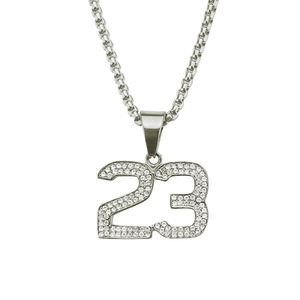 2026 New Personalized Cool Alloy Number Pendant Necklace Hiphop Rap Street Style <b>Box</b> <b>Chain</b> Men's Necklaces Fashion Jewelry - Product Image 5