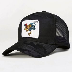 Custom Embroidery & Puff Printing 5-Panel Animal Trucker <b>Hat</b> with Logo Winter Beach Casual Unisex Adult Caps - Product Image 2