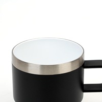 Tasse à café en acier inoxydable de 6 oz, résistante à la chaleur, tasse moderne pour latte