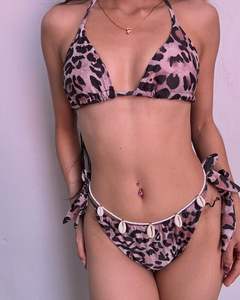 Sexy <span class=keywords><strong>Sexsi</strong></span> Triangle personnalisé ensemble de plage maillot de bain Logo 2 deux pièces string bikini string maillots de bain Micro - Product Image 6