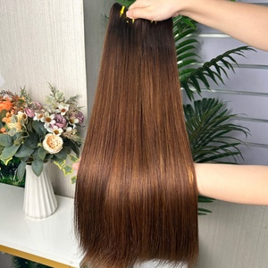 ผมตรงแบบ Bone Straight คุณภาพ Super Double Drawn แท้ 100% ต่อผมสีน้ำตาลผสม - Product Image 6