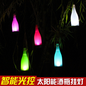 Solar <b>Bottle</b> Lamp Led Outdoor Decorative Light Hanging Portable <b>Plastic</b> <b>Wine</b> <b>Bottle</b> Garden Patio Light - Product Image 2
