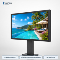 Layar LED Luar Ruangan Tahan Air HD P2.97 P3.91 P4.81 IP65 4K 10000 Nits Tahan Sinar Matahari Layar LED untuk Kolam Renang TV LED untuk Hotel
