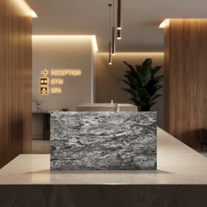 Ultra-Thin Natural Veneer 1-3mm Block Flexible Silver Shine Sand <b>Slate</b> Eco-Friendly Durable for Wall Panel 4X2 4X8 Ft Sizes - Product Image 3