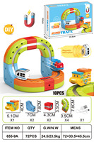 MILI 10 pièces Blocs de construction en ABS pour montage DIY, circuit de train électronique à lévitation, ensemble de cubes magnétiques, jouet à fentes magnétiques, batterie au lithium