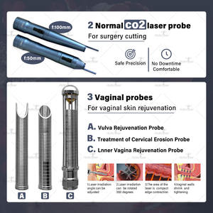 Máquina láser fraccional CO2 Máquina de tubo de metal Rf Ajuste de tamaño y densidad Blanqueamiento vaginal Láser fraccional Co2 - Product Image 5