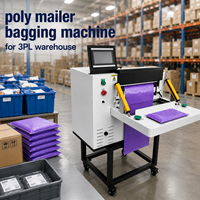 Machine d'emballage automatique de sacs pour entrepôt 3PL | Ensacheuse électrique semi-automatique abletop pour pochettes en polyéthylène, idéale pour la gestion de commandes à fort volume