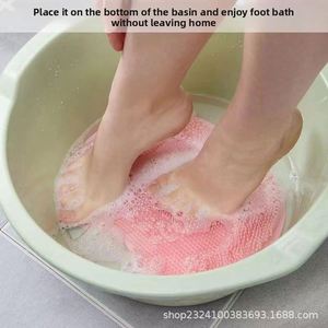 Lazy Person's Back-Foot Scrubbing Tool Bath <b>Scrubber</b> Floor Mat <b>Silicone</b> Anti-Slip Massager - Product Image 4
