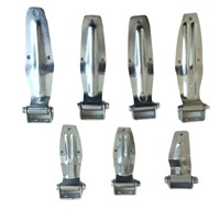 Charnière de porte arrière universelle personnalisable en acier inoxydable SS304 pour camions et fourgons, idéale pour les portes de conteneurs maritimes