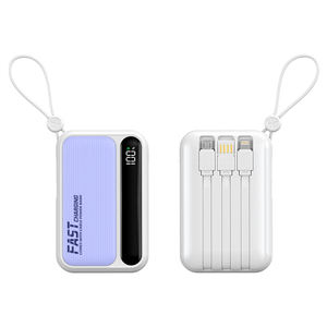 Nouveau <span class=keywords><strong>produit</strong></span> 10000mah Power Bank Usine innovante OEM Powerbank Câbles intégrés Banques d'alimentation à charge rapide les plus populaires - Product Image 2