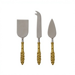 Ensemble de 6 couteaux à fromage, lames en acier inoxydable, manches en bois, fourchette à fromage, couteau à fromage, spatule pour plateau de charcuterie - Product Image 2