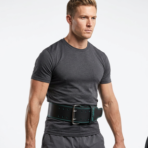 Cinturón de Cuero 100% Original con Hebilla Ajustable, Resistente y Duradero, Equipo de Entrenamiento para Gimnasio, Mejor Calidad para Levantamiento de Pesas - Product Image 1