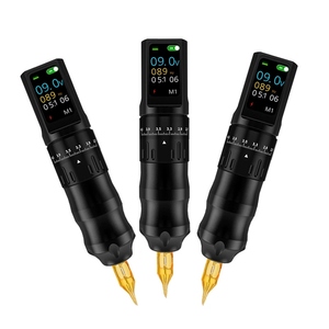 Color Screen Wireless Tattoo Pen Type C Rechargeable <b>Rotary</b> <b>Machine</b> Stainless Steel PMU Kit - Product Image 4