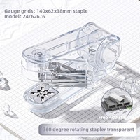 Mini agrafeuse en métal rotative à 360 degrés Agrafeuse domestique robuste pour étudiants et bureau Papeterie en gros