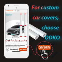 Grosir ODKO Ultra Glossy 1.52*15M Roll TPU Car Vinyl Wrap Film Transparan Aksesoris Kendaraan Alat Elektronik Spoiler Mobil