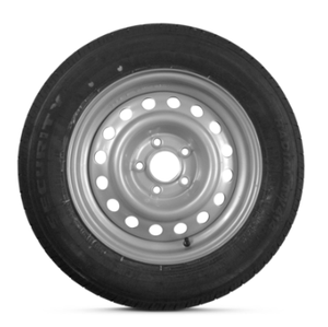 Neumático de remolque Customrim con llanta ST145/R12 145/R12 Radial Carga E 5 birlos Gris Plata - 6 años de garantía con asistencia en carretera - Product Image 5
