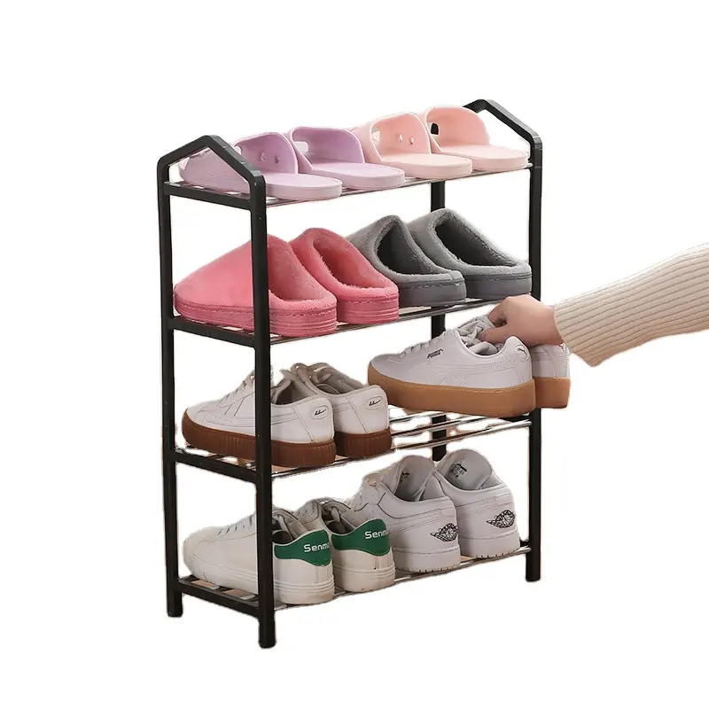 Wholesale Simple 4-Tier Shoes Rack Storage Organizer Shoe Rack For Home Cabinet