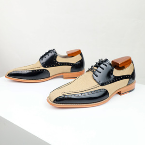 Botas Oxford de Cuero Genuino Impermeables 2026, con Cordones, para Hombre, Lavables, Hechas a Mano con Tecnología Goodyear, Estilo Retro Amekaki - Product Image 4