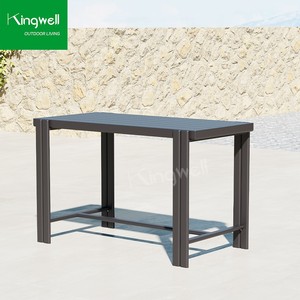 Ensemble de chaises et de tables de <span class=keywords><strong>bar</strong></span> en <span class=keywords><strong>terrasse</strong></span> pour restaurant café en aluminium moderne personnalisé pour l'extérieur pour les fêtes et événements - Product Image 5