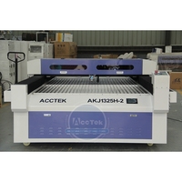 Acctek AKJ1325H-2 CNC Laser Machine 1325 1318 Mixte Acier Coupe pour Bois et Papier Supports LAS DST DFX Formats Graphiques