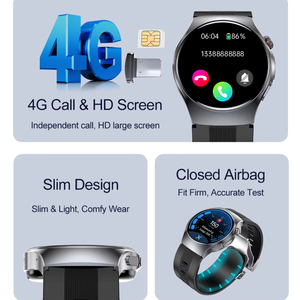 Reloj Inteligente GS206 4G con Pantalla AMOLED de 1.56 Pulgadas y 480x480, Bomba de Aire para Medir la Presión Arterial, ECG, Salud Cardíaca, SpO2, GPS, SOS, Asistente de Voz, Monitor de Actividad Física - Product Image 4