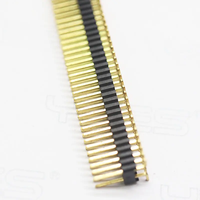 Connecteur de type broche droite à espacement de 1,27x2,54 mm, double rangée SMT SMD, hauteur 1,7 mm ou 2,54 mm, positions 02P-50P