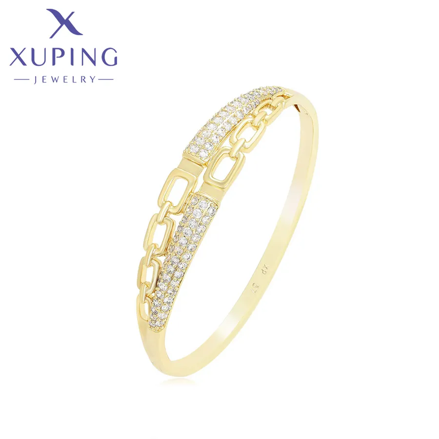 X000024801 Xuping đồ trang sức thời trang thanh lịch Bangle 14k màu vàng môi trường đồng độc đáo sáng tạo giá cả phải chăng tuyệt đẹp Bangle