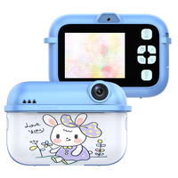 Appareil photo instantané pour enfants 2,4 pouces 14MP Impression thermique Papier thermique HD 1080P Cadeau d'anniversaire pour les enfants de 3 à 12 ans Filtre MP3 Double objectif