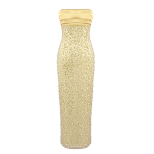 slim fit dress slacks Fitted Off Shoulder Sequin Gown by Ladivine CD0203 – ABC Fashion main image 1