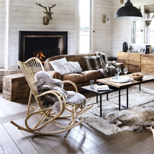 Sedia a Dondolo in Rattan Sintetico per Balcone e Soggiorno, <span class=keywords><strong>Mobili</strong></span> da Esterno in Polyrattan per Casa e Cameretta - Product Image 4