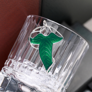 Fantasy Adventure Movies Green Leaf Elven Épingles en émail Films personnalisés Périphériques Souvenir Broche Revers Badge Bijoux Cadeau pour Fan - Product Image 2
