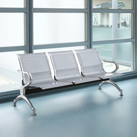 Chaises empilables à structure métallique durable - Sièges multi-usages pour les installations publiques, les salles de conférence, les salles d'attente, les cafétérias, les événements